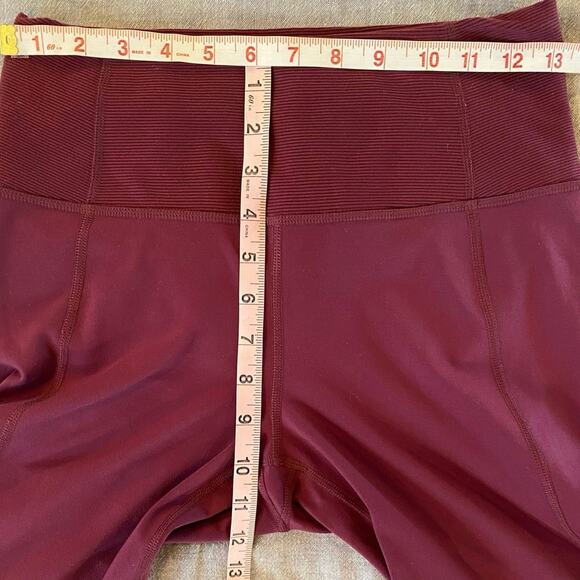 LUCY Activewear To The Barre Legging Ribbed Yoga Leggings Zipper Ankles SZ M - Picture 11 of 12